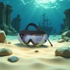 Colorful swimming goggles details Picture
